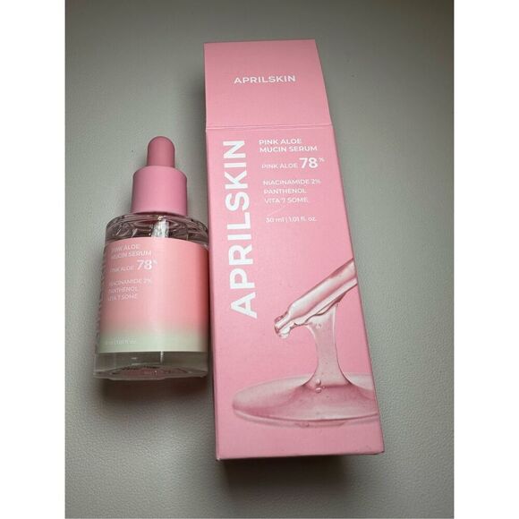 APRILSKIN Pink Aloe Mucin Serum 1.01 fl.oz (30ml) - Picture 1 of 7